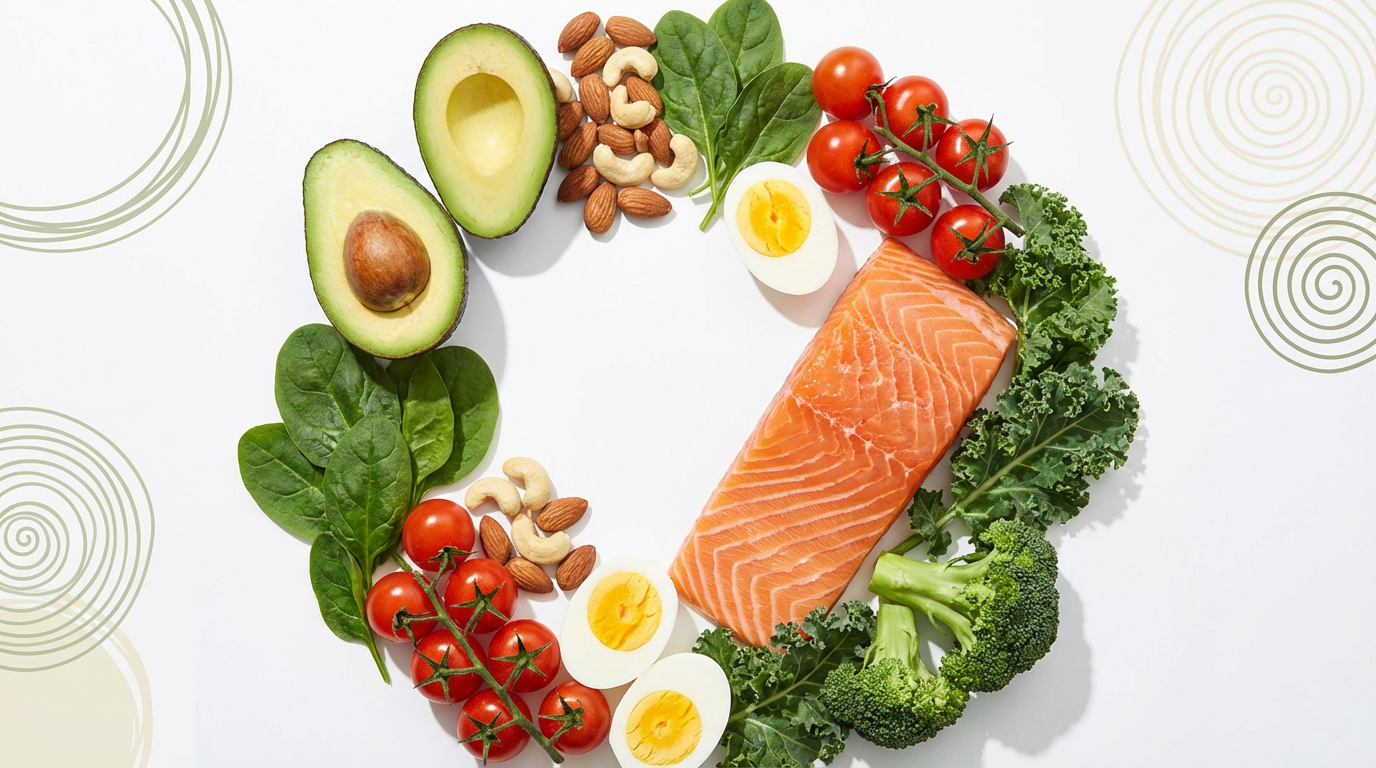 Keto meal prep ingredients