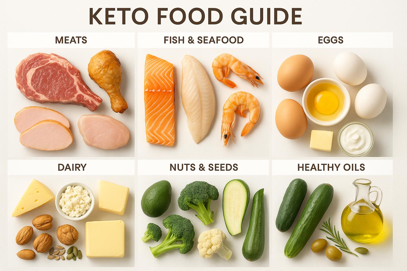 Keto Potraviny: Co Jíst a Co Nejíst (Kompletní Seznam 2025)